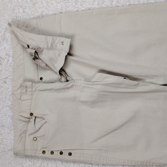 Spanner Five Pocket Mid Rise Straight Leg Beige Light Weight Pants - Picture 5 of 14